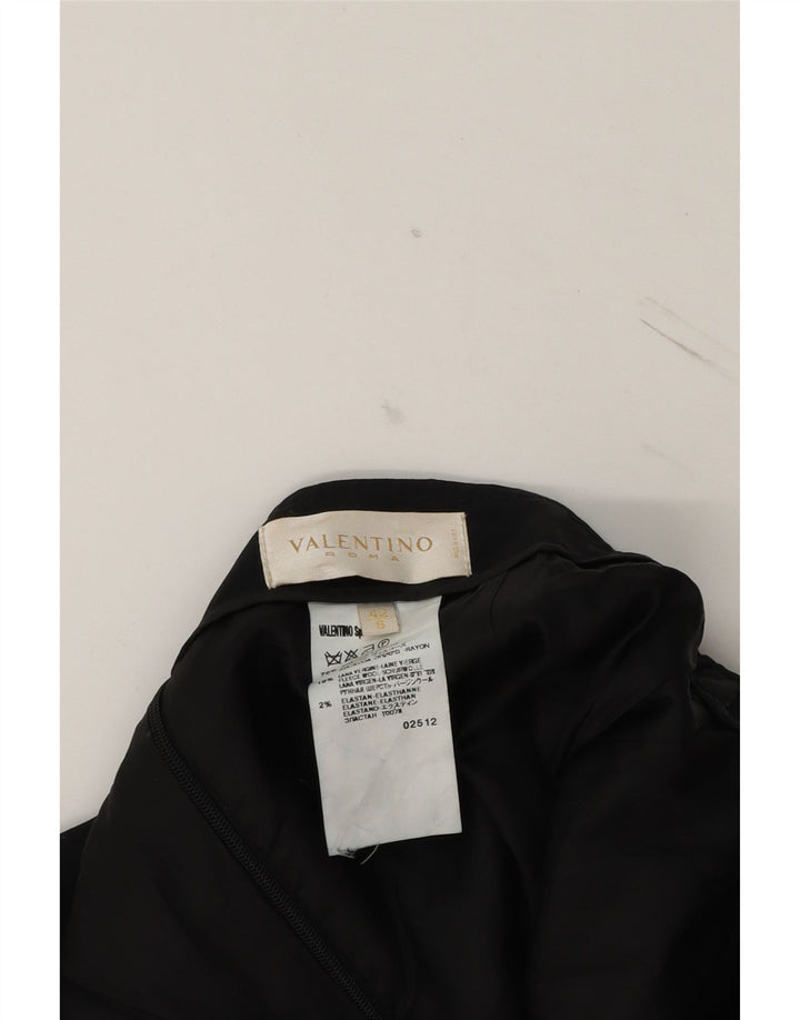 VALENTINO Womens Trumpet Skirt IT 42 Medium W28 Black Viscose Vintage Valentino and Second-Hand Valentino from Messina Hembry 