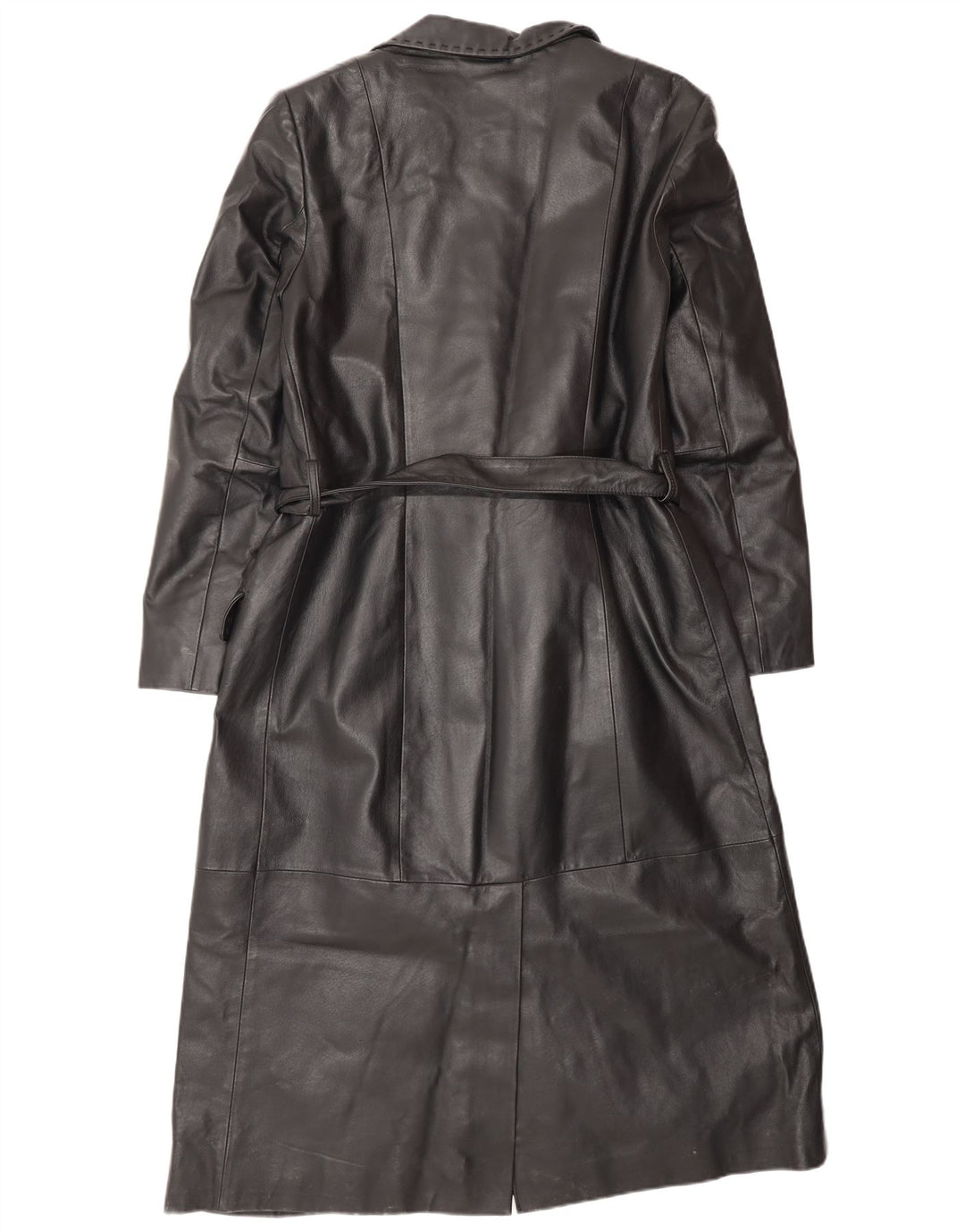 Cappotto In Pelle Donna Conbipel IT 44 Medio Pelle Nera