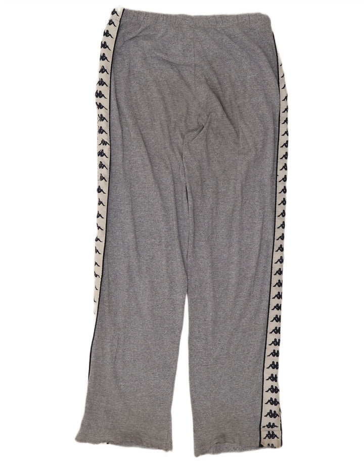 Pantaloni da tuta con grafica Kappa da uomo, grandi, in cotone color block grigio