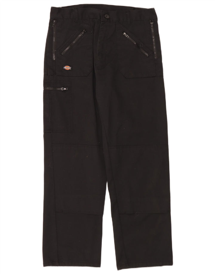 Pantaloni cargo dritti da uomo Dickies W34 L30 poliestere nero