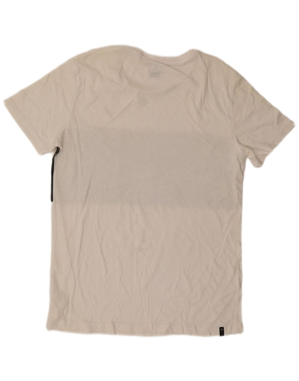 T-shirt da uomo Rip Curl vestibilità standard, top in cotone color block bianco medio