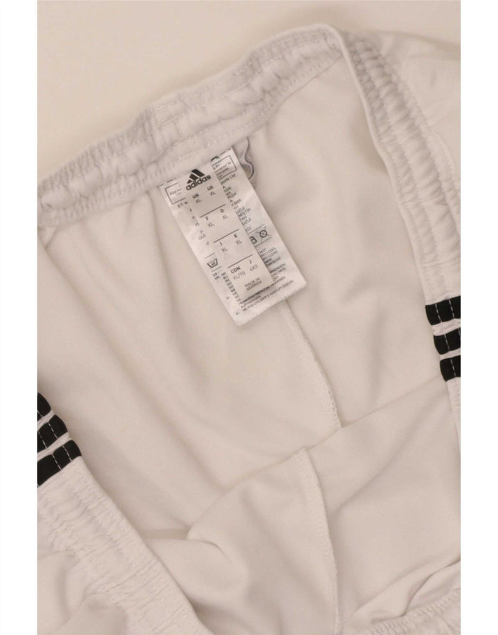 Pantaloncini sportivi Adidas Climalite da uomo XL poliestere bianco