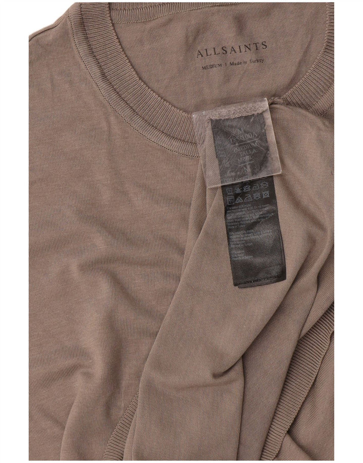 T-shirt da uomo ALL SAINTS Top in cotone grigio medio