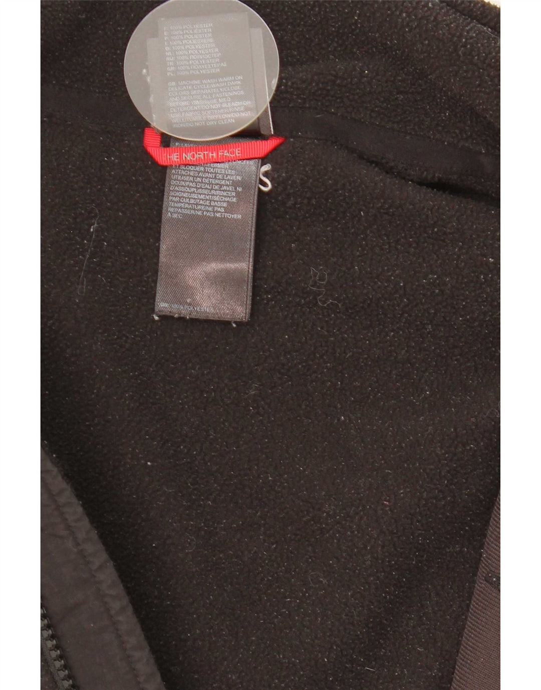 Giacca in pile da uomo con fodera grafica The North Face UK 40 grande poliestere nero