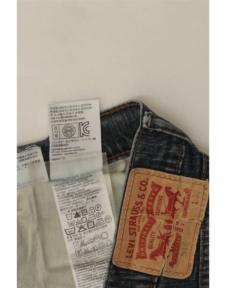 Levi's Uomo 514 Jeans dritti W36 L32 Cotone Blu