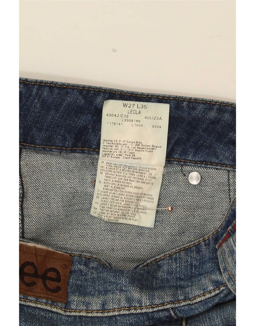Jeans Lee Bootcut da donna Leola W27 L35 cotone blu
