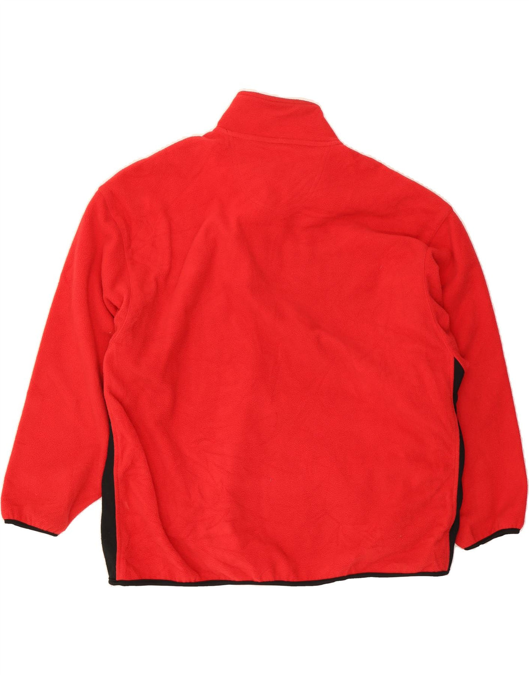 IZOD Mens Zip Neck Fleece Jumper 2XL Red Colourblock Polyester Vintage Izod and Second-Hand Izod from Messina Hembry 