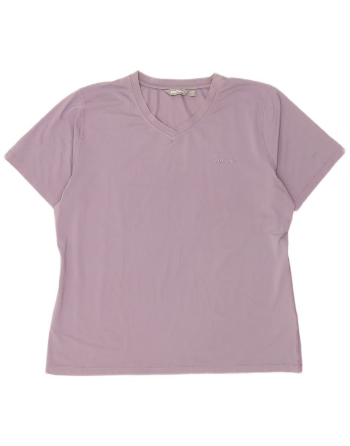 T-shirt da donna Rohan Top UK 16 grande poliestere viola