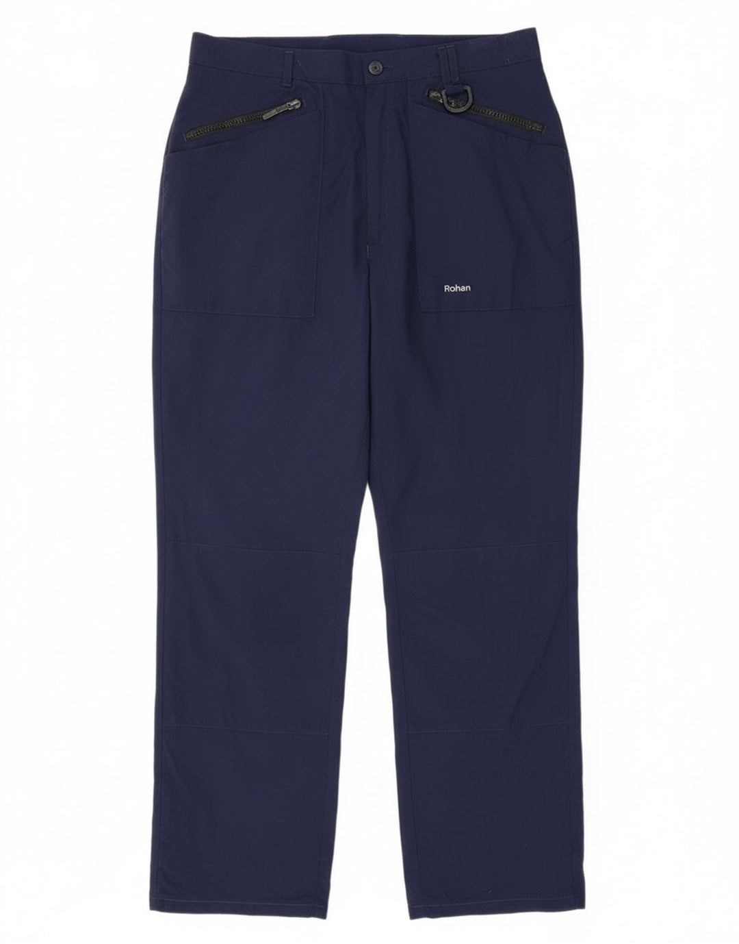 Pantaloni giacca a vento da escursionismo da uomo Rohan W32 L29 blu navy in poliammide