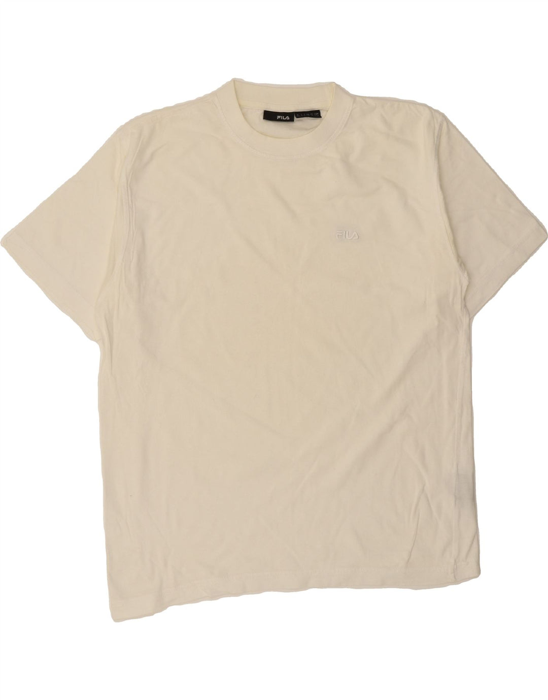 FILA Mens T-Shirt Top Medium White Cotton Vintage Fila and Second-Hand Fila from Messina Hembry 