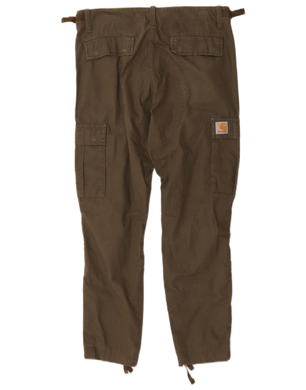 Pantaloni cargo slim da donna Carhartt W29 L26 cotone kaki