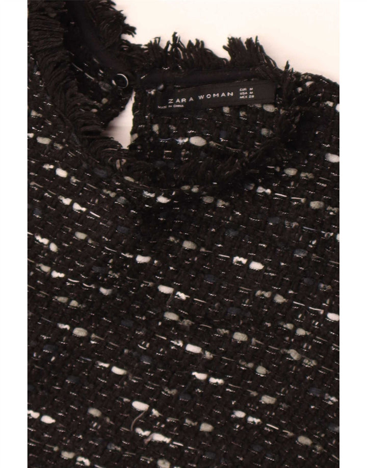 Abito maglione Zara da donna UK 12 medio nero screziato