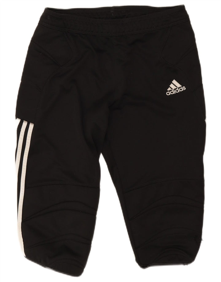 Pantaloncini sportivi da uomo Adidas Bermuda grandi neri in poliestere