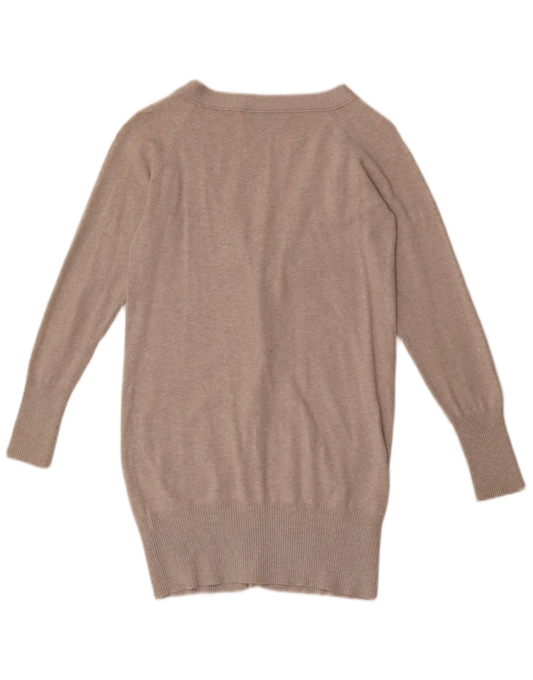 Maglione cardigan da donna Zara UK 12 Cotone screziato grigio medio