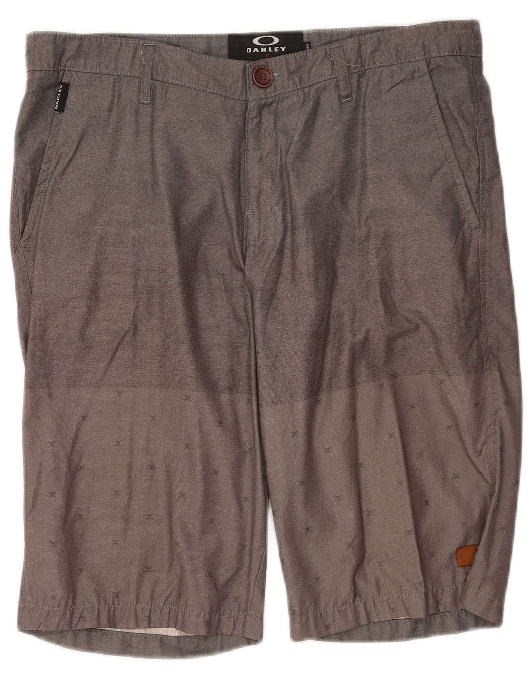 Pantaloncini chino Oakley da uomo con vestibilità regolare W34 Large in cotone maculato grigio