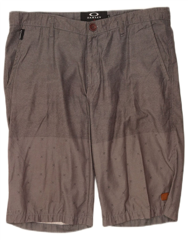 Pantaloncini chino Oakley da uomo con vestibilità regolare W34 Large in cotone maculato grigio