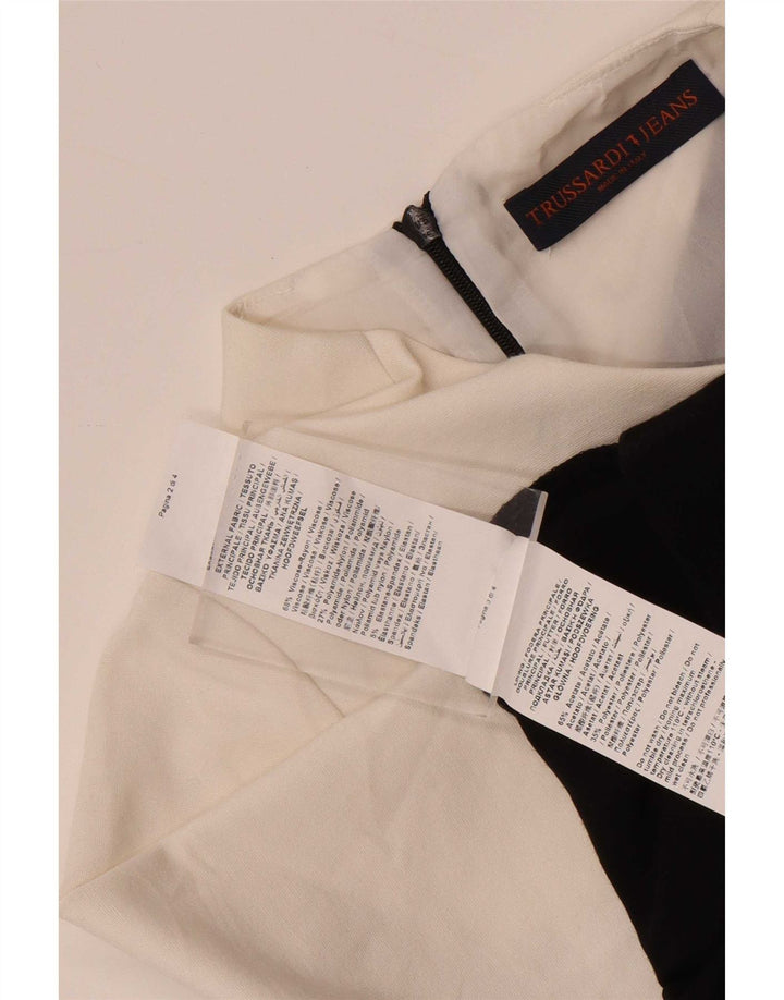 Abito Tubino Donna Trussardi IT 42 Medium Nero Colourblock Viscosa