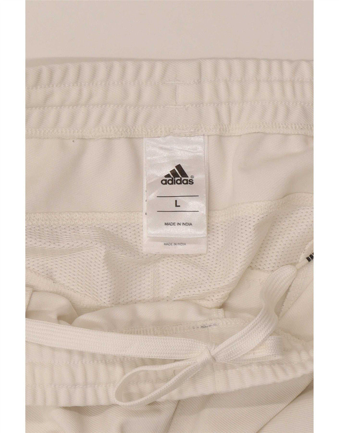 Pantaloni da tuta da uomo Adidas Large bianchi in poliestere