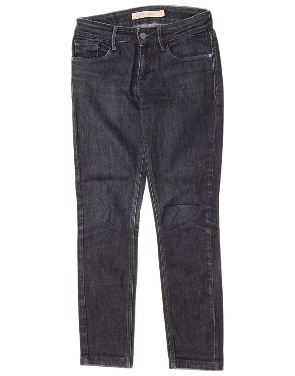 Jeans slim da donna Calvin Klein W27 L27 cotone blu navy
