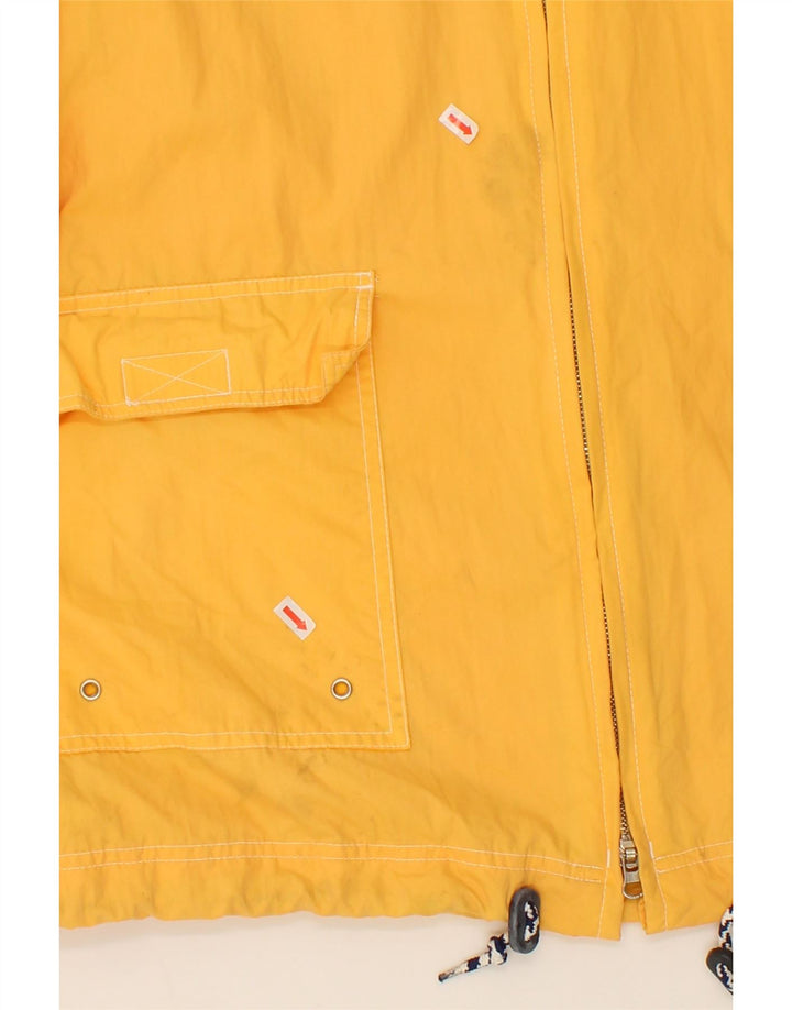 Giacca antipioggia con cappuccio da uomo TIMBERLAND UK 40 Large in nylon giallo