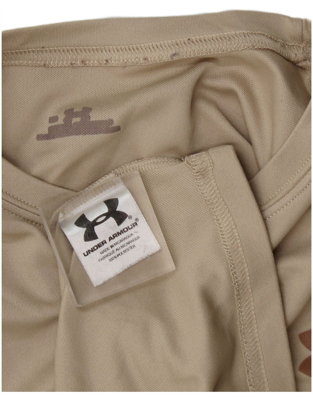 Maglietta da uomo Under Armour Top XL Beige Poliestere