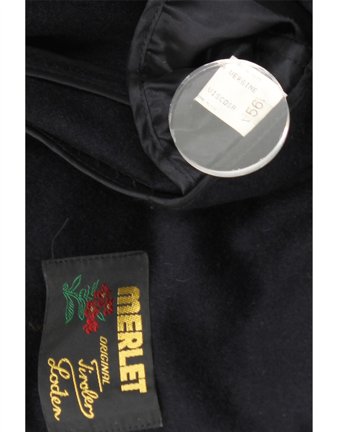 Cappotto da uomo Merlet IT 56 3XL Lana vergine blu navy