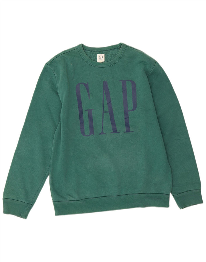 Gap Felpa grafica da uomo Maglione piccolo cotone verde