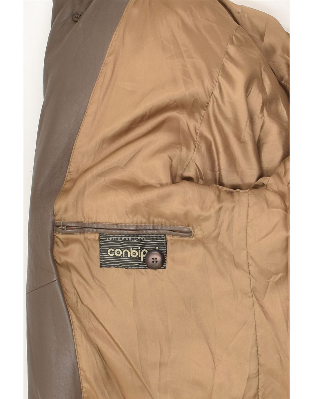 Giacca in Pelle Uomo CONBIPEL IT 46 Piccola Pelle Marrone