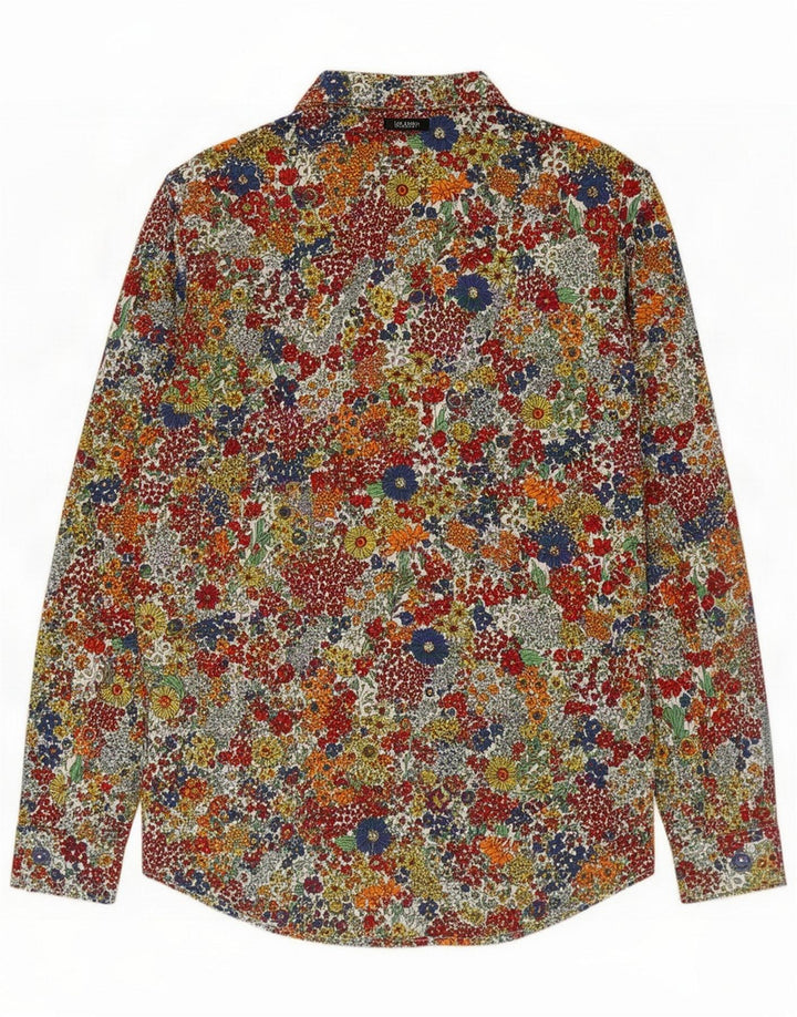 Camicia da donna Benetton UK 14 grande multicolore floreale