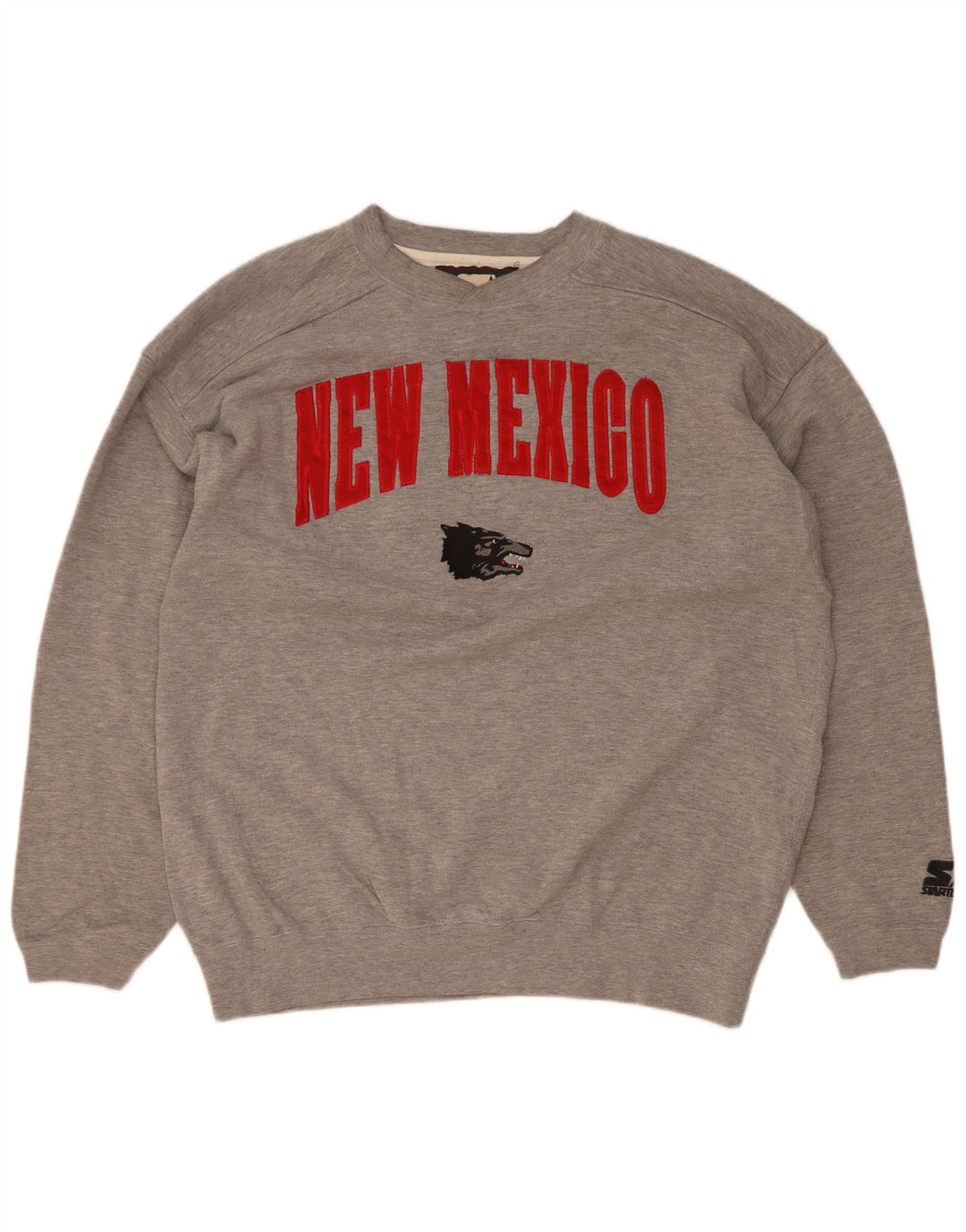 Felpa da uomo Starter New Maxico State Graphic Felpa grande grigio chiazzato
