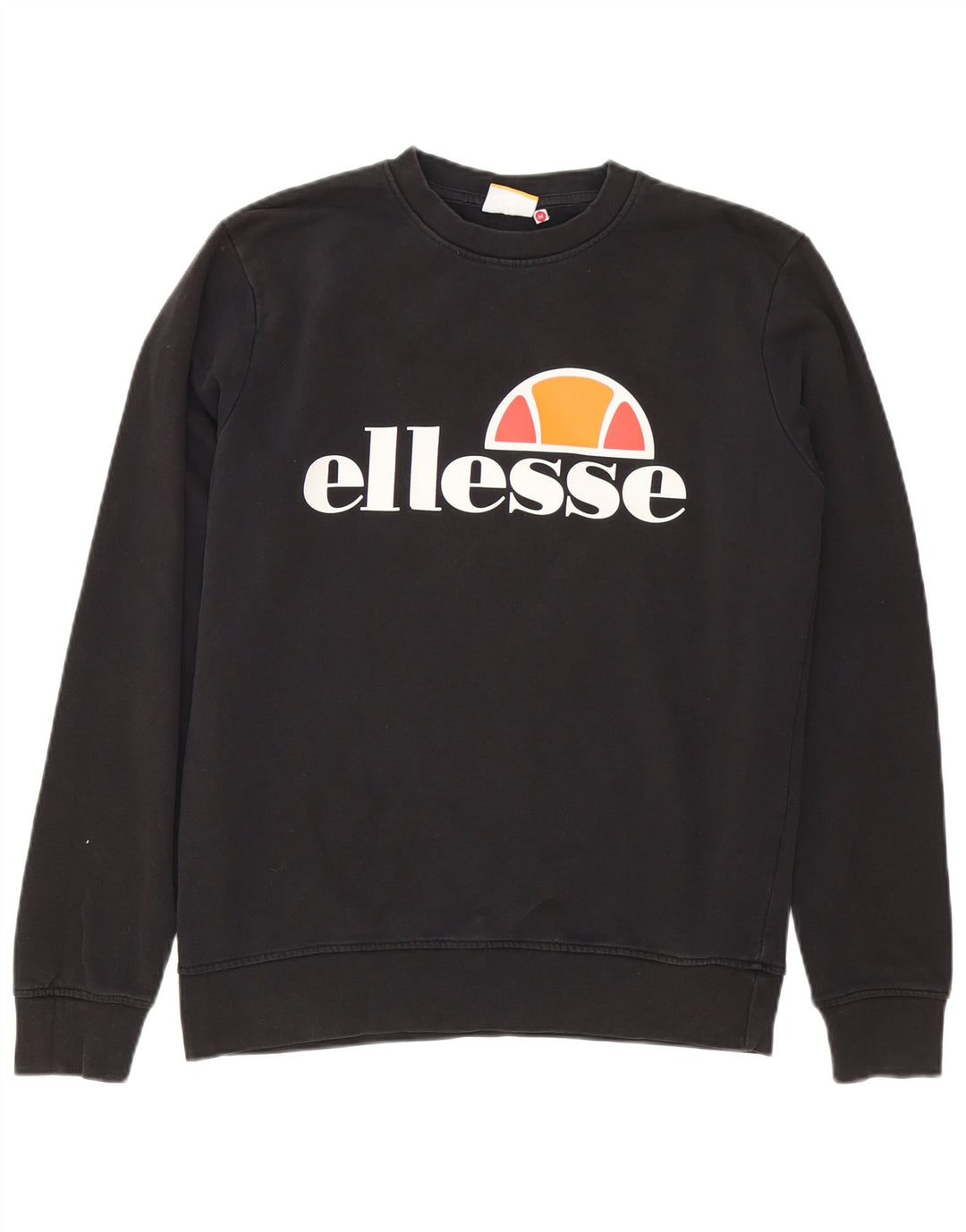 Felpa grafica da uomo Ellesse Heritage, maglione medio, cotone nero