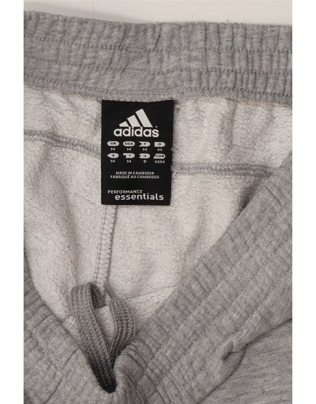 Pantaloni da tuta da uomo Adidas Joggers in cotone grigio medio
