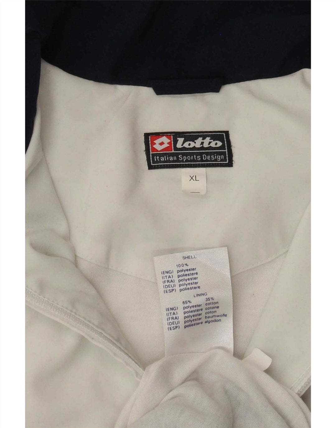 Giacca da tuta da uomo Lotto XL Poliestere color block blu navy