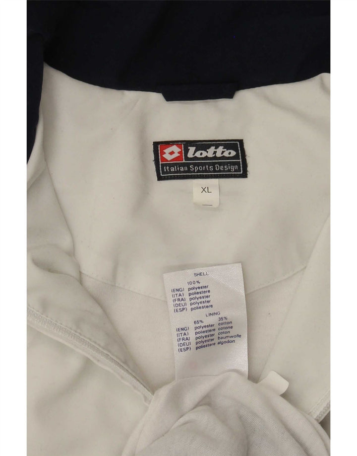 Giacca da tuta da uomo Lotto XL Poliestere color block blu navy