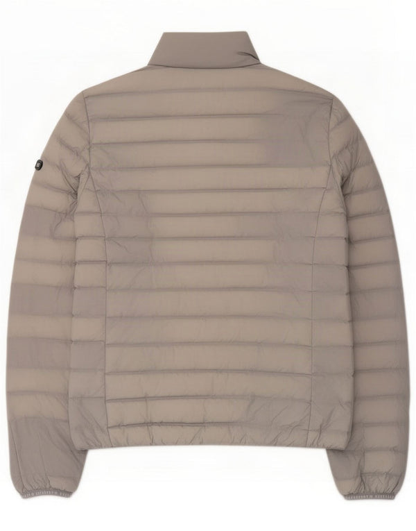 Superdry Womens Padded Jacket UK 14 Large Grey Nylon