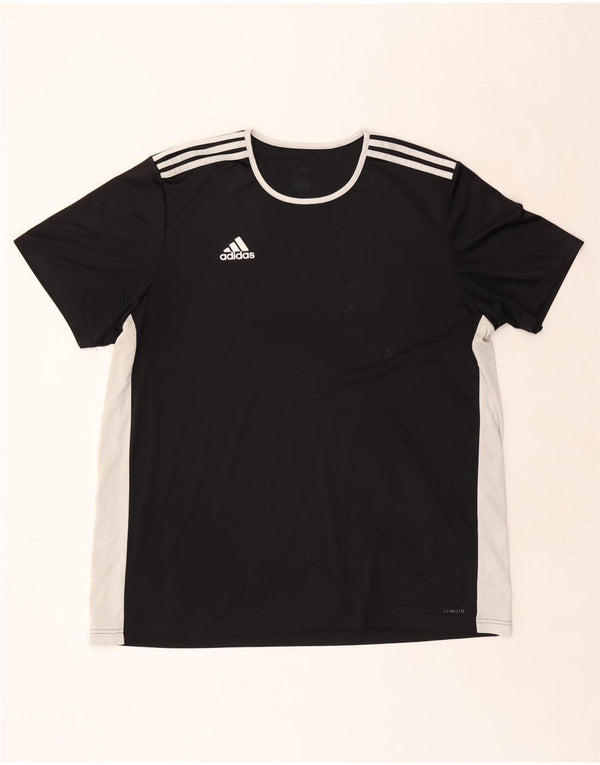 T-shirt ADIDAS Climalite da uomo 2XL nera a blocchi di colore