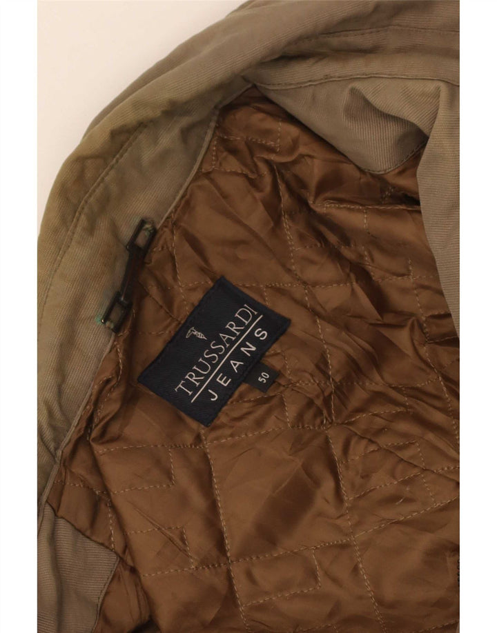 Trench Uomo Trussardi Jeans IT 50 Large Kaki