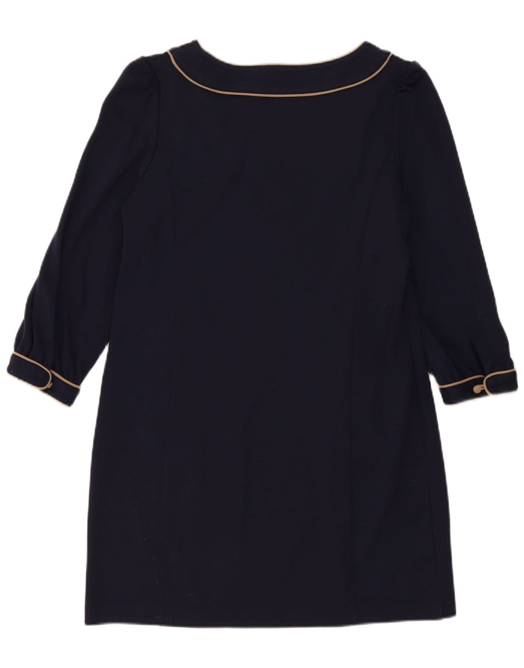 Abito a trapezio da donna con maniche a 3/4 UK 14 Grande poliestere blu navy