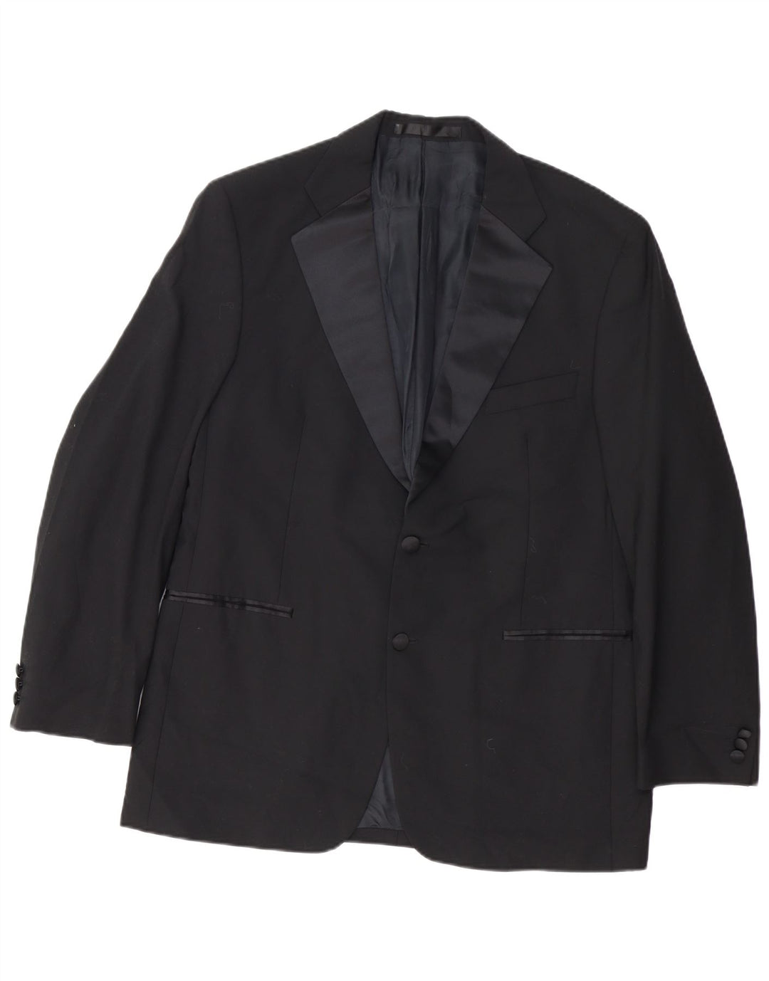 Giacca blazer a 2 bottoni da uomo Marks & Spencer UK 38 lana nera media