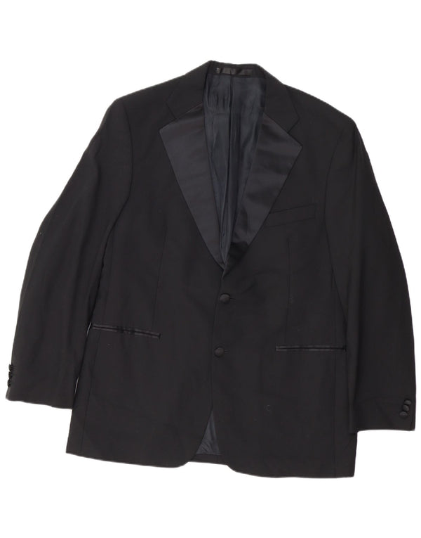 Giacca blazer a 2 bottoni da uomo Marks & Spencer UK 38 lana nera media