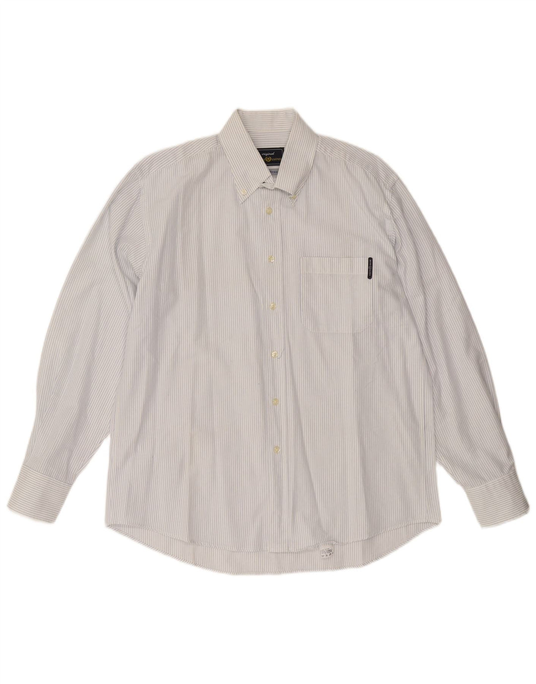 HENRI LLOYD Camicia da uomo grande cotone gessato bianco
