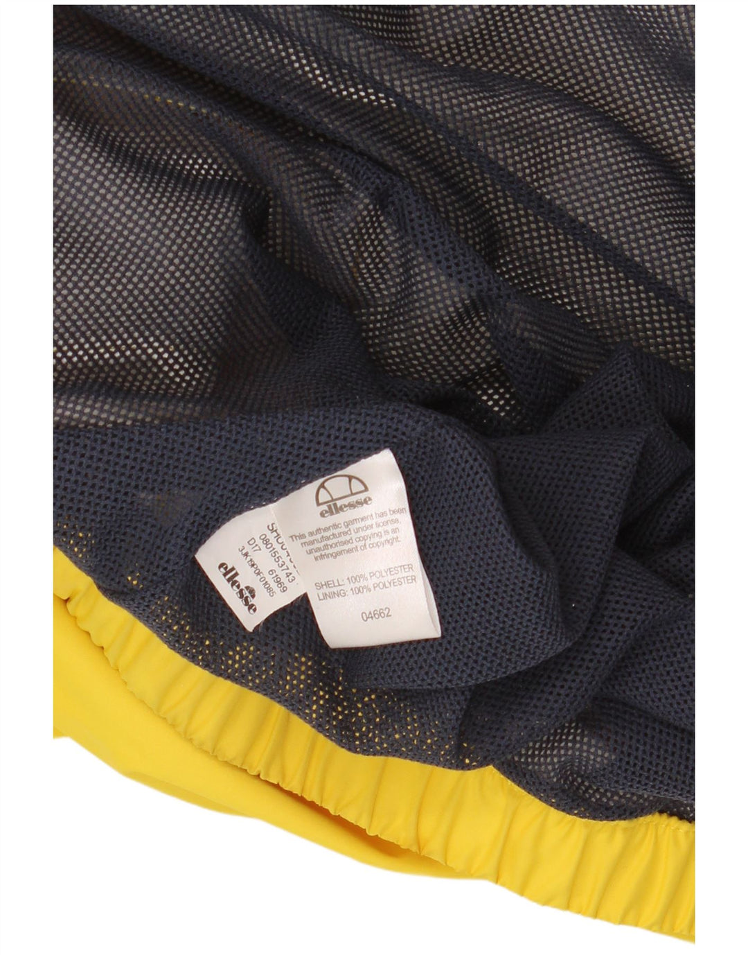 Giacca anorak con cappuccio grafico da donna ELLESI UK 14 poliestere giallo medio