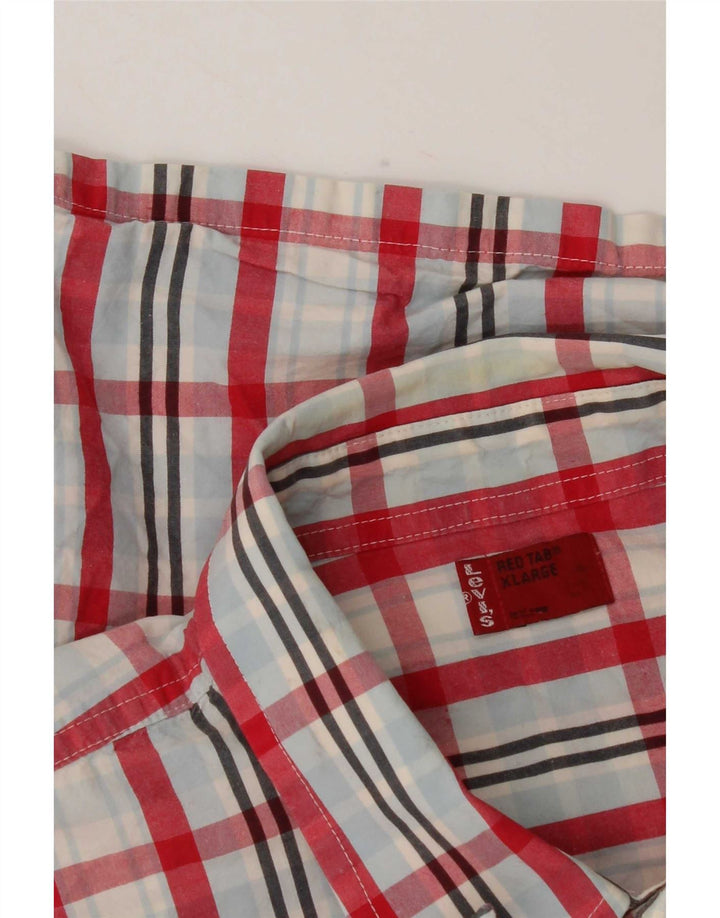 Camicia a maniche corte da uomo Levi's XL scozzese multicolore