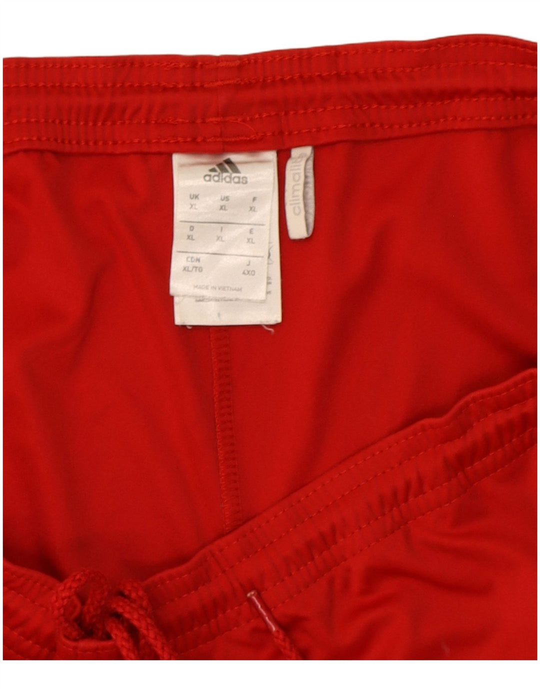Pantaloncini sportivi Adidas Climalite da uomo XL rosso poliestere