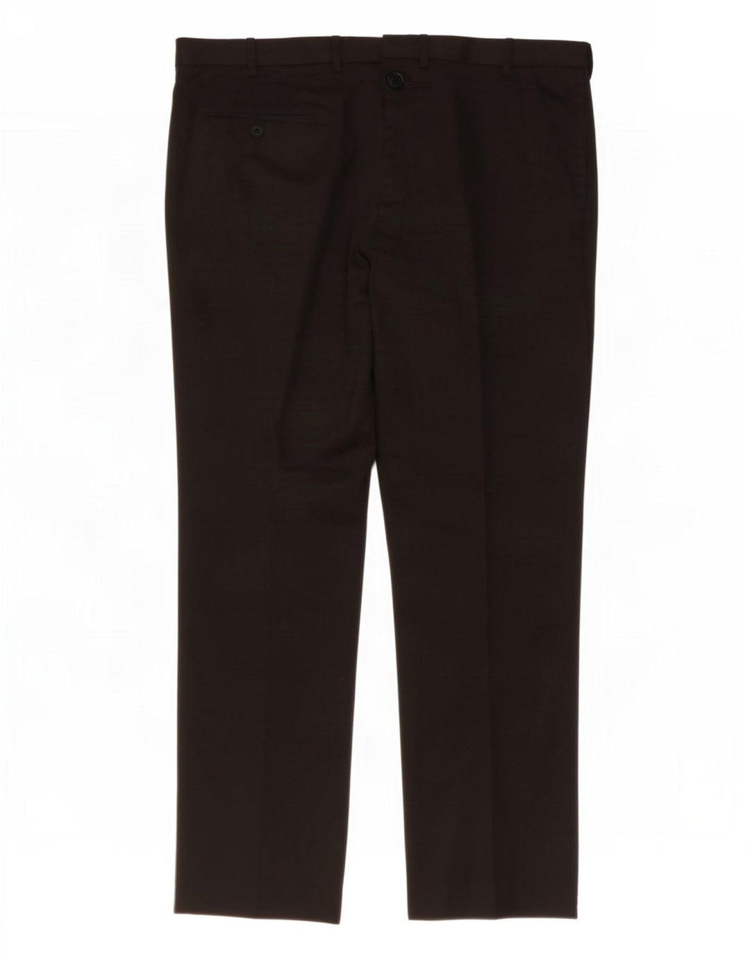 Pantaloni da abito regolari da uomo Marks & Spencer W40 L31 poliestere nero