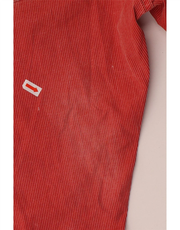 JECKERSON Pantaloni dritti da uomo in velluto a coste W32 L33 Rossi