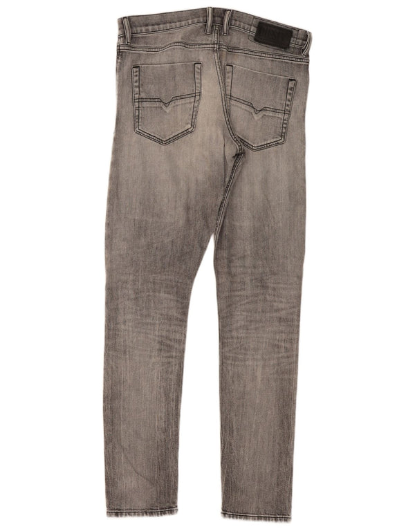 Jeans slim da uomo Diesel W32 L32 cotone grigio