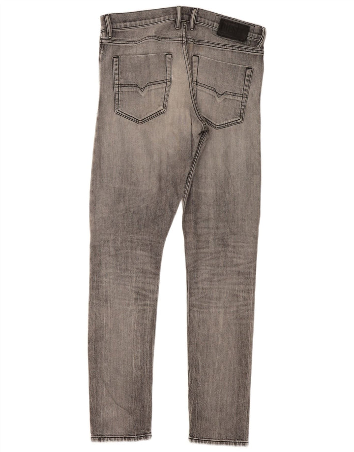 Jeans slim da uomo Diesel W32 L32 cotone grigio