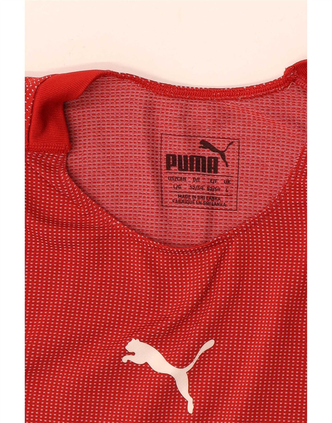 T-shirt grafica da uomo Puma Top a righe rosse grandi