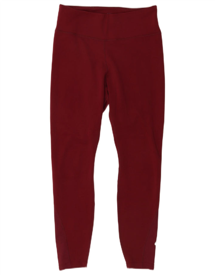 Leggings Nike Dri Fit da donna UK 12 poliestere bordeaux medio